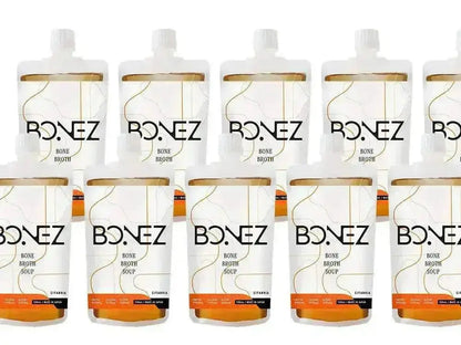 ニュージーランド産仔牛骨のボーンブロススープBONEZ10食セットのギフト用パウチ商品